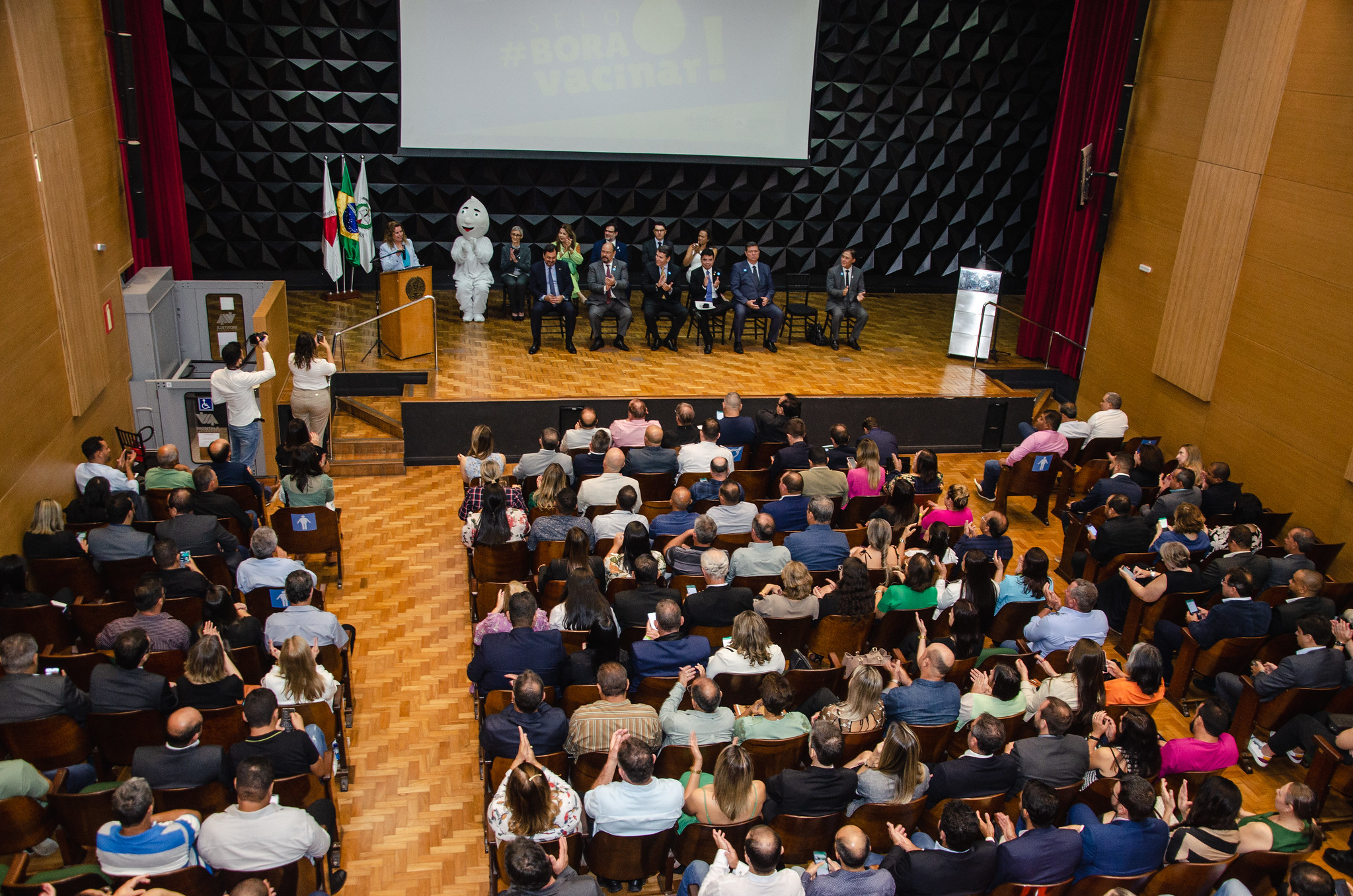 Solenidade de entrega do selo Bora Vacinar 2023